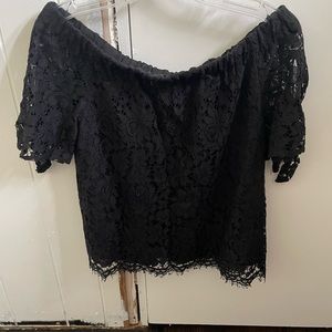Women’s off the shoulder lace top